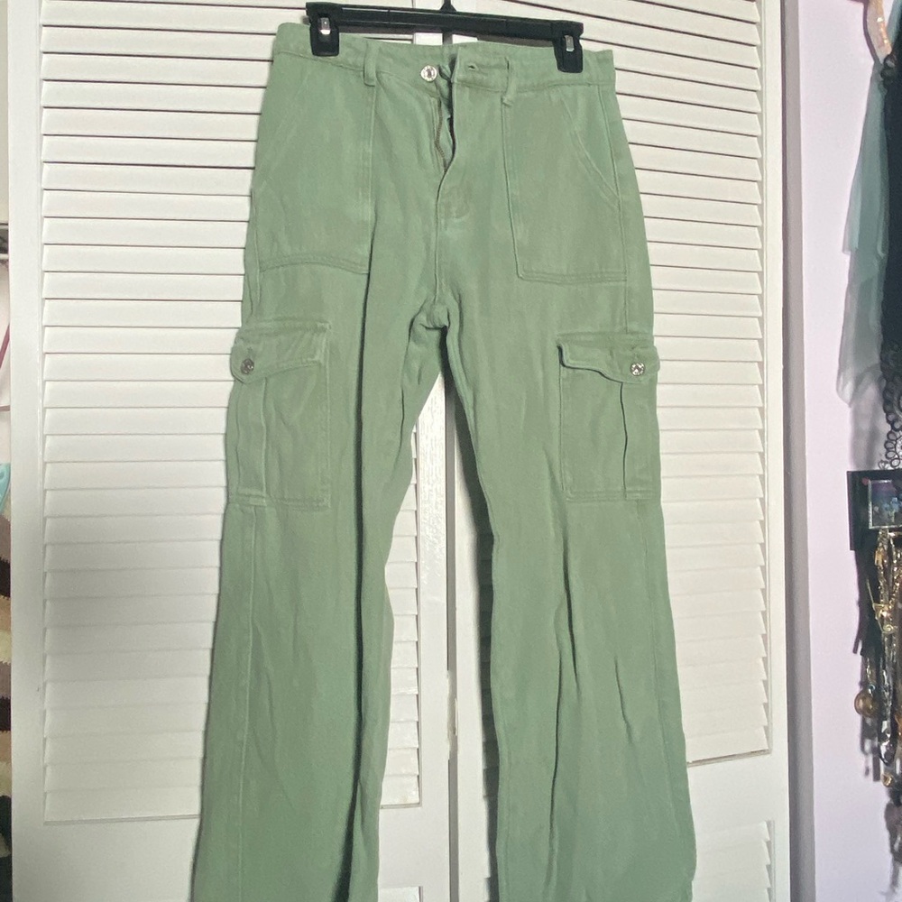 Women’s Cider Green Cargo Pants